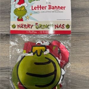 Foil Letter Banner - Green and Red